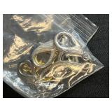 Assorted Jewelry Making Supplies with Leather Connectors, Clasps, and Cord Spools