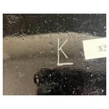 Fused Signed Art Glass Set with Cat and Mouse Plate, Iridescent Square Tray, and Dichroic Glass Tiles