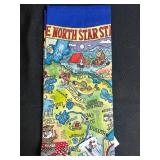 Vintage Souvenir Assortment with Minnesota Tea Towel, Minnesota Cup, Art Box, and Wine Stoppers