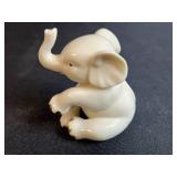 Collection of 6 Animal Figurines - Lenox Elephant, Swan, Glass Whale, and 3 Scottie Dogs