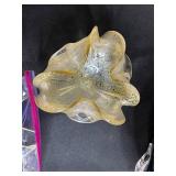 Lot of Art Glass Bowls and Assorted Fused Glass Pieces