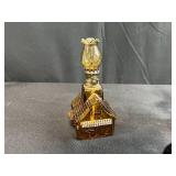 Collection of 8 Vintage Miniature Oil Lamps Assorted Glass Designs