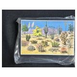 Collection of Arizona Postcards and Box of American Flag Pins