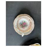 Set of Vintage Hand Painted Japanese Plates and Teacups