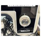 Portable Necchi Sewing Machine with Case and Accessories untested