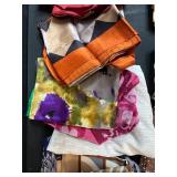 Collection of Assorted Vintage Silk and Patterned Scarves