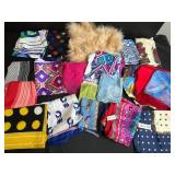 Collection of Vintage Silk and Patterned Scarves Including Sarah Coventry and Berkshire