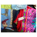 Collection of Vintage Silk and Patterned Scarves Including Sarah Coventry and Berkshire