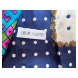 Collection of Vintage Silk and Patterned Scarves Including Sarah Coventry and Berkshire
