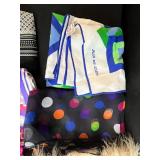 Collection of Vintage Silk and Patterned Scarves Including Sarah Coventry and Berkshire