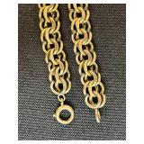 Collection of Vintage Gold Tone and Trifari Jewelry Necklaces and Bracelet