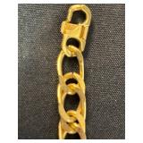 Collection of 4 14K GS Gold Tone Chain Link and Snake Chain Bracelets