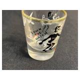 Collection of Vintage Miniature Glassware, Souvenir Shot Glasses, and Decorative Items