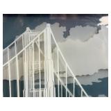 Debbie Patrick Limited Edition Dimensional Bridge Artwork Framed 20x16