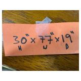 MCM Drexel Accolade 77" Wood Dresser - 2 wheels in drawer and need assembly