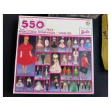Collection of 5 Assorted Jigsaw Puzzles Barbie, Butterflies, Scandinavia, and More