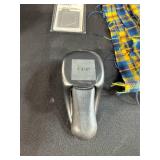 Crafting Supplies Lot with Plaid Fabric, Stencils, Playing Cards, and Scrapbooking Materials