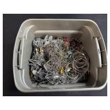 Large Tote of Motel Keychains, Tag Chains, and Novelty Keyrings