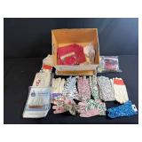 Collection of Floral and Patterned Cotton Garden Gloves with Gift Sacks, Coasters, and Nautical Booklet