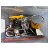 Mixed Lot of Hand Tools, Metal Stock, Blades, and Parts