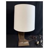 Set of 2 Decorative Table Lamps - Boot Design and Hummingbird Motif