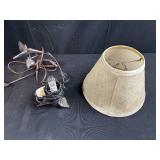 Set of 2 Decorative Table Lamps - Boot Design and Hummingbird Motif