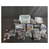 Large Lot of Mixed Jewelry Making Cords, Strings, and Chains Assortment