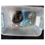 Large Lot of Mixed Jewelry Making Cords, Strings, and Chains Assortment