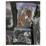 Large Lot of Mixed Jewelry Making Cords, Strings, and Chains Assortment