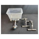 Performax Adjustable Dumbbell and Push-Up Bars Set with Storage Bin