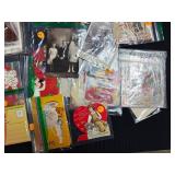 Collection of Vintage Photographs and Antique Valentines with Keepsake Box