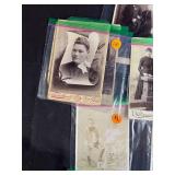 Collection of Vintage Photographs and Antique Valentines with Keepsake Box