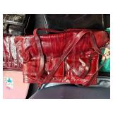 Assorted Handbags and Purses Collection with Storage Tote
