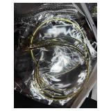 Large Assorted Lot of Necklace Chains and Jewelry Cords with Storage Bin