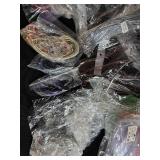 Large Assorted Lot of Necklace Chains and Jewelry Cords with Storage Bin