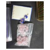 Collection of Glass Cat Charms and Jewelry Findings Assortment