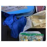 Bulk Lot of Gift Bags, Pouches, Organza, and Craft Ribbons with Storage Totes