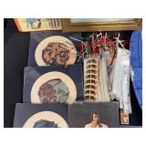 Vintage Ephemera Collection with Photographs, Art Prints, and Memorabilia