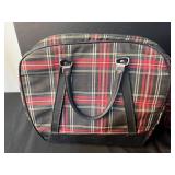 Collection of 3 Vintage Handbags with Plaid and Knit Designs