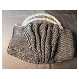 Collection of 3 Vintage Handbags with Plaid and Knit Designs