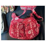 Coach Leather Messenger Bag and 3 Vera Bradley Quilted Tote Bags