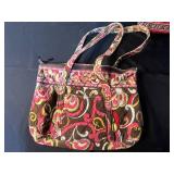 Coach Leather Messenger Bag and 3 Vera Bradley Quilted Tote Bags