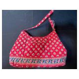 Coach Leather Messenger Bag and 3 Vera Bradley Quilted Tote Bags