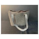 Collection of Vintage Handbags and Colorful Silk Scarves