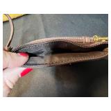 Collection of 3 Vintage Purses: Etienne Aigner Handmade Wicker, Hillard & Hanson Beaded, Brown Leather Pouch