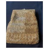 Collection of 3 Vintage Purses: Etienne Aigner Handmade Wicker, Hillard & Hanson Beaded, Brown Leather Pouch