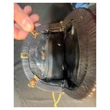 Lot of 2 Vintage Purses - Woven Basket Handbag and Ashroil Evening Bag