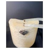 Vintage Lucite Purse Boxes with Mirrored Interiors and Irice Perfume Bottle (untested)