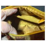 Vintage Black Handbag, Beaded Purse, and Plushland Sock Monkey Backpack