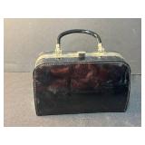 Vintage Black Handbag, Beaded Purse, and Plushland Sock Monkey Backpack